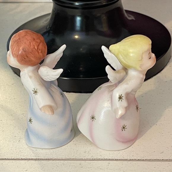 Vintage Japan Schmid Bros pair Kissing Angels - Picture 3 of 6